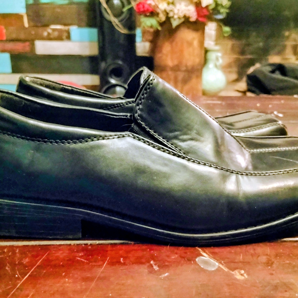 Stacy Adams Black Leather Men's Loafers